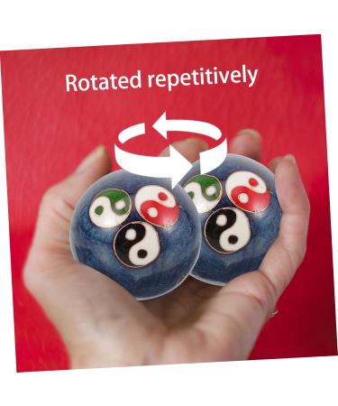 Beaupretty Hand Rolling Massage Balls - Reusable Cloisonne Metal Handbaoding Balls for Relaxation & Stress Relief - Buy Online on GoSupps.com