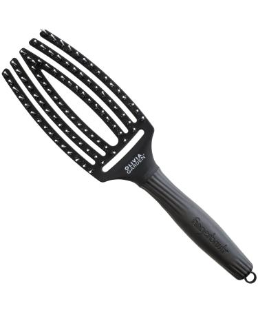 Olivia Garden - Fingerbrush - Boar & Nylon bristles - Medium - Black - Buy Online on GoSupps.com