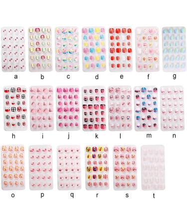 Dajidafu 1 Set Christmas Nail Wraps Cartoons Lovely Pattern Adorable Pre-glue Children Short Full Cover Decals DIY Manicure Kit PNT-16-01 - Buy Online on GoSupps.com