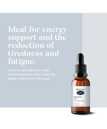 BioCare Nutrisorb Iron | 15ml | Reduce Tiredness & Fatigue | High Absorption Formula - Buy Online on GoSupps.com