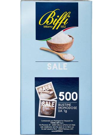  Italian Gourmet E.R. Biffi Fine Iodine Salt 1g + 400g Box of 500 Bags - Buy Online on GoSupps.com