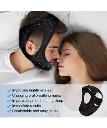 Anti Snoring Chin Strap for Men & Women | Double Adjustable Sleep Solution | Comfortable Snoring Device - Buy Online on GoSupps.com