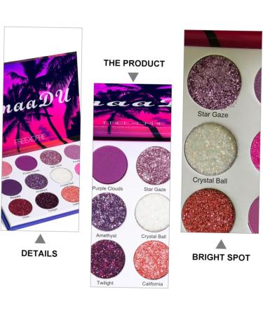 Healvian 3 Boxes Eyeshadow Palette Colorful Eyeshadow Woman Eyeshadow Pallet Cosmetic Supplies Plastic 1 count (Pack of 1) Colorfulx3pcs - Buy Online on GoSupps.com