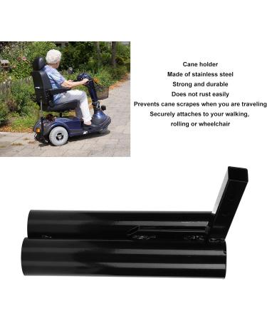 Socobeta Double Tube Cane Holder - Stainless Steel Walking Cane Accessory for Elderly, Walkers, Wheelchairs, Mobility Scooters - Buy Online on GoSupps.com