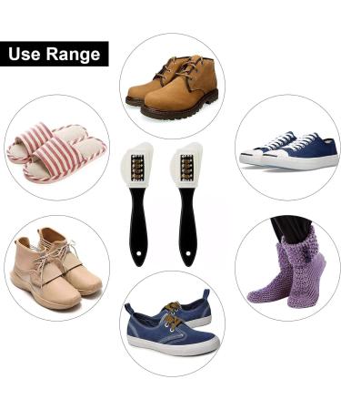 Suede Brush Set for Shoes - 4-Sided Shoe Cleaner & Nubuck Brush - 2pcs Suede Brush Kit for Leather Boots - Buy Online on GoSupps.com
