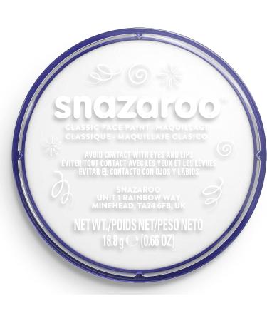 SK INFINITY Classic Face and Body Paint 18ml - Professional Water Based Single Cake Makeup in White & Red for Adults and Kids - Buy Online on GoSupps.com