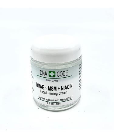 DNA Code ANTI-AGING DMAE+MSM+NIACIN Firming Cream 100% Pure Hyaluronic Acid Argireline Matrixyl 3000 (4 oz) - Buy Online on GoSupps.com