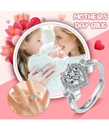 Stunning Open Heart Mouth-Ring Design | Multicolor Flashing Day Ring for Women - Perfect for Mother s Day & Carnival - One Size Fits All - Buy Online on GoSupps.com