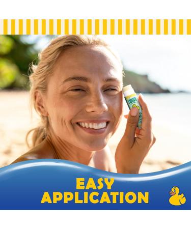Rubber Ducky SPF 30 Mineral Sunscreen Stick - Water Resistant Moisturizing Broad Spectrum Face Protection with Vitamin E - Travel Size 0.6 oz - Buy Online on GoSupps.com