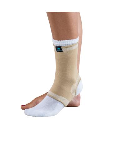 DonJoy Advantage DA161AV01-TAN-S Elastic Ankle for Sprains  Strains  Swelling  Arthritis  Easy to Apply Elastic Stretch Fabric with Open-Heel Design  Tan Large fits 9.5-10.5