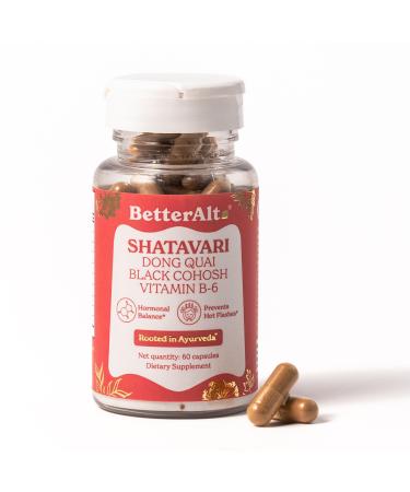 Better Alt Shatavari Capsules | with Dong Quai & Black Cohosh | Helps with Meno Support | Supplement for Women | 1-Month Pack