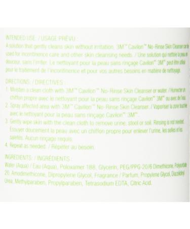 3M Cavilon Skin Cleanser 8 oz Spray Bottle 3380 - Gentle Skin Cleansing Solution - Buy Online on GoSupps.com