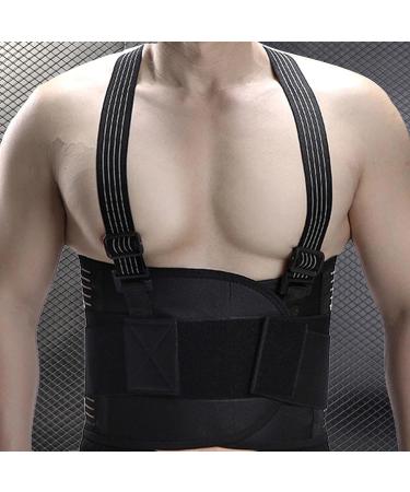 Waist Support For Men Elastic Design Lumbar Belt Breathable Back Brace For Men Lower Back Lumbar Support Pad All-Round Waist Protection For Comfort - Buy Online on GoSupps.com