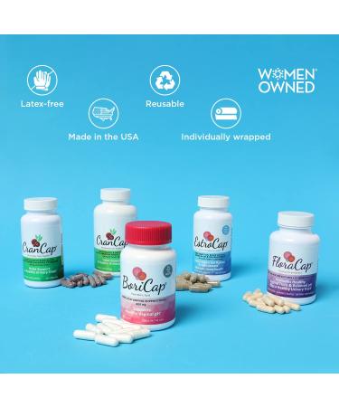 BoriCap Boric Acid Vaginal Suppository Applicators - 7 Pack - Hygienic & Reusable - Buy Online on GoSupps.com