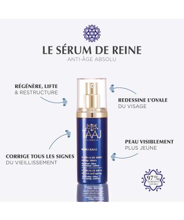 TAAJ | The Queen's serum - MAHARANI | Powerful anti-ageing actives | Deeply regenerated skin | Improved features and unified complexion | Hyaluronic acid collagen and elastin | 30 ml - Buy Online on GoSupps.com