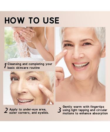 Instant Firming Eye Cream for Under Eye Bags and Puffiness Dark Circles Treatment Anti-Aging Eye Tightener Temporary Face Lift Reduces Fine Lines (1 Fl Oz) - Buy Online on GoSupps.com