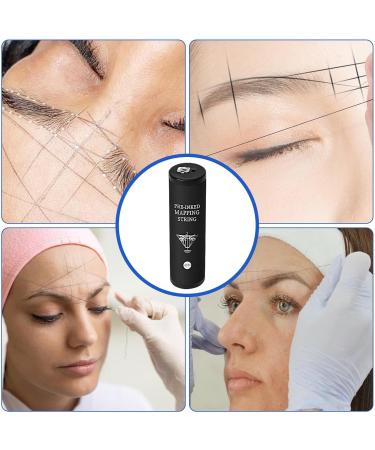 Eyebrow Threading String | Eyebrow Measuring Mapping Pre-Ink String - 20m Black Ink Beauty String Thread Portable Mapping Brows Point Tool for Women Girls Dail Life Travel - Buy Online on GoSupps.com