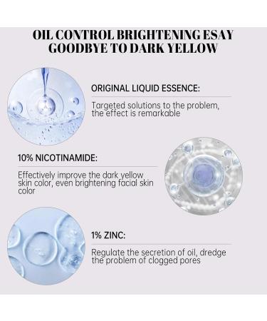 Niacinamide Facial Moisturizing Essence 10% Niacinamide + 1% Zinc Anti Aging & Wrinkle Face Serum softens and moisturizes skin evens skin tone suitable for all skin types -(30ML) - Buy Online on GoSupps.com