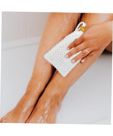 BELLIFFY 1pc Soap Loofah Sponge Bath Scrubber Body Scrub Sponge Shower Net Soap Storage Nylon - Buy Online on GoSupps.com