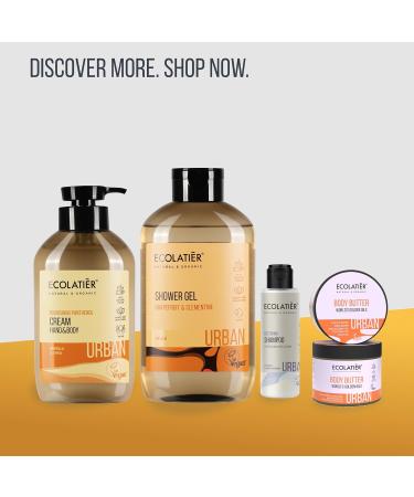 Ecolatier Grapefruit Body Wash - 97.5% Natural & Vegan Revitalizing Grapefruit & Clementine 20.3 Fl Oz - Buy Online on GoSupps.com