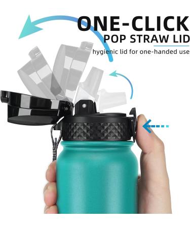 Replacement Straw Lid for Fanhaw 20 oz Insulated Water Bottle - Standard Mouth - Buy Online on GoSupps.com