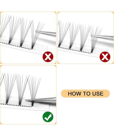 Premade Fan Volume Lash Extensions 8D 0.08D 14mm Russian Pre Made Fan Lashes | 3D-8D 0.07/0.10 C/D Curl 8-15mm | Long Lasting | Easy Application(8D 0.08D 14mm) - Buy Online on GoSupps.com