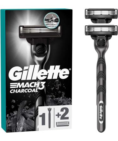 Buy Mach3 Charcoal Razor for Men - 1 Handle + 4 Blade Refill | International Shipping Available - Buy Online on GoSupps.com