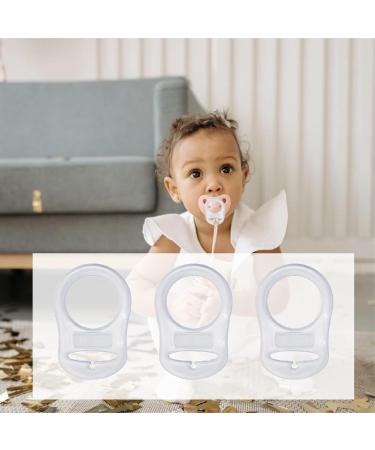 JTKREW 4 Pcs Silicone Button Ring - Pacifier Adapter & Holder Clip - Safe Silicone Dummy Pacifier Accessory - Buy Online on GoSupps.com