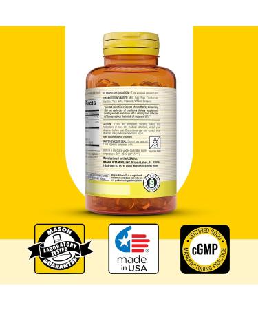 MASON NATURAL Cranberry 12:1 Concentrate with Vitamin C & E Supports Immune & Urinary Health 90 Capsules Pack of 3 - Buy Online on GoSupps.com