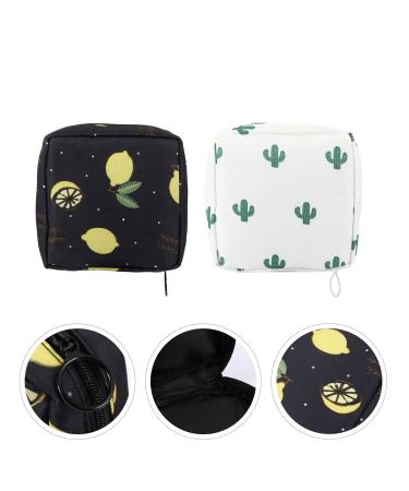 2 Pack Washable Hygiene Napkin Bags - Stylish Organizer for Travel Office & Home Storage - Buy Online on GoSupps.com