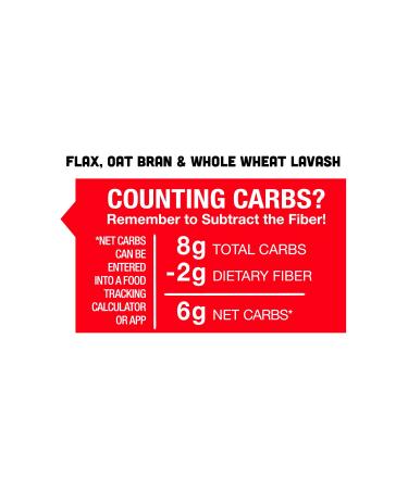 Joseph's Lavash Bread Value 3-Pack - Flax Oat Bran & Whole Wheat - Reduced Carb - Fresh Baked - 12 Flatbreads Total - Buy Online on GoSupps.com