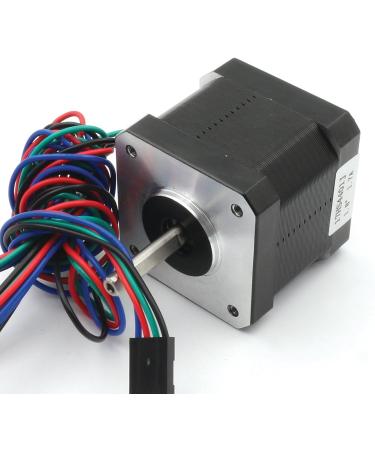 5Pcs Nema 17 Stepper Motor 40mm 64oz-in 45Ncm 1.7A 1.8 degree 2 phase with 1M 4-pin Cable & Connector Bipolar 42 stepping motor for 3D Printer Hobby CNC Router Machine 17HS4401J - Buy Online on GoSupps.com