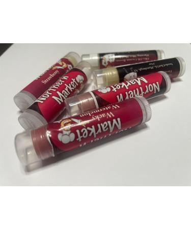 Organic Beeswax Lip Balm - 8 Flavors for Chapped Lips - Moisturizing Strawberry Treatment - International Shipping Available - Buy Online on GoSupps.com