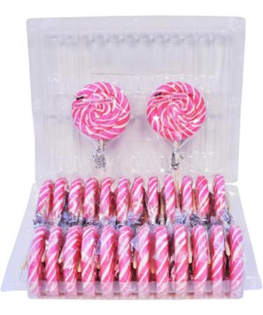 Cotton Candy Premium Sweet Whirls Lollipops 24 count 60 Grams & 3.25" diameter per piece - Buy Online on GoSupps.com