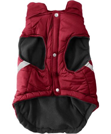 Littlearth NCAA Unisex Pet Puffer Vest - Unisex S in Garnet | Shop Now for Your Furry Fan! - Buy Online on GoSupps.com