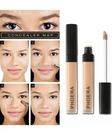 ONEKLIK Phoera Concealer 104 - Custard | Full Coverage Liquid Corrector for Dark Circles | Under Eye Makeup Cream | Moisturizing Formula | 1 Count - Buy Online on GoSupps.com
