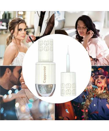  Rosixehird Liquid Eye Glitter - Eyeshadow Shimmer Attractive - 0.05 Ounce Glitter Face Makeup Student Mermaid Pearl Tears Texture Watery Eyeshadow Shiny Rosixehird - Buy Online on GoSupps.com