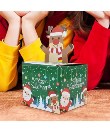 Christmas Money Boxes Set | Paper Christmas Money Box for Kids with 30 Bags Candy Box Holiday Cash Pull Package Box for Loved Person Green - Buy Online on GoSupps.com