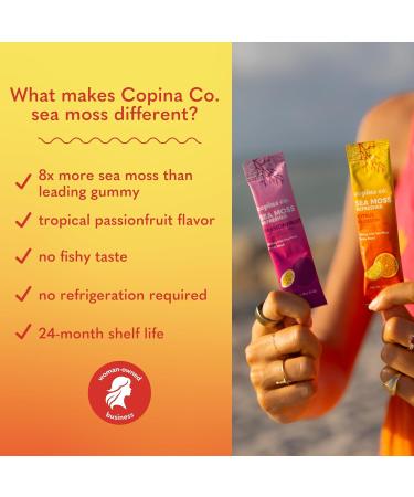Organic Irish Sea Moss Powder - 200mg Packets - Citrus Blossom Flaored Electrolyte-Rich Coconut Water for Natural Hydration - 16 Stick Packs Citrus Blossom 3.04 Ounce (Pack of 1) - Buy Online on GoSupps.com