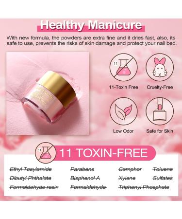 Lavender Violets 14g x 6 Colors Dip Powder French Nail Art - Nude Pink Coffee Grey Black Manicure Dipping Powder - Large Capacity DIY Salon Design - Buy Online on GoSupps.com