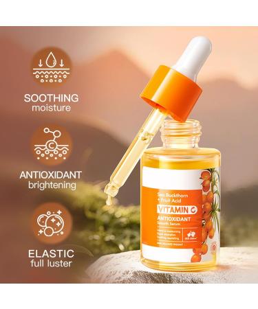 Crsetmyth 2 pieces vitamin C essence for face essence vitamin C for skin moisturizing nourishing facial serum with vitamin C skin lightening and firming essence plumps the skin - Buy Online on GoSupps.com