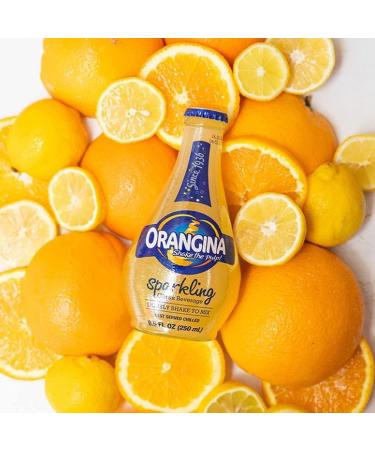 Orangina Citrus Sparkling Juice Beverage - Original French Recipe - 18 Bottles (8.5 oz) - No Artificial Ingredients - Buy Online on GoSupps.com