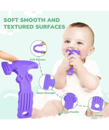 TYRY.HU BPA Free Silicone Teething Toys - Baby Toothbrush Teether Chew Toy Set for Newborns - 4pcs (C) - Buy Online on GoSupps.com