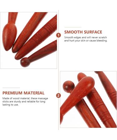 Buy Healvian 4PC Thai Massage Sticks - Wooden Reflex Zone & Acupressure Pencils for Deep Tissue Relief - Ideal for Travel - Buy Online on GoSupps.com