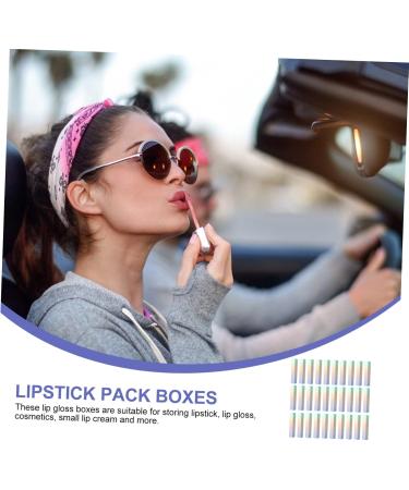  SOESFOUFU 50Pcs Lip Gloss Paper Box Mini Lipstick Sample Containers Makeup Containers Lipstick Box Paper Boxes For - Buy Online on GoSupps.com