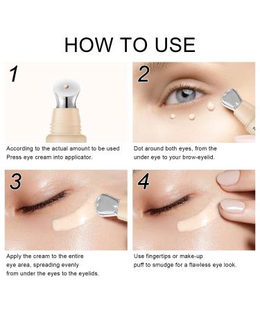 Scarman 3-in-1 Anti-Aging Mineral Eye Cream with SPF 35 | Dark Circles & Fine Lines Treatment | Blue Light Protection - 15ML (#01 Light - Buy Online on GoSupps.com