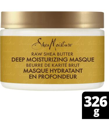 Shea Moisture Deep Moisturizing Hair Mask repairs visible signs of damage Raw Shea Butter paraben-free deep conditioner 326 g - Buy Online on GoSupps.com