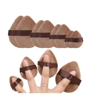 SBTRKT Dual Use Powder Puff Triangle Cosmetic Puff Soft Makeup Sponge For Face Eye Contouring Washable Velvet Puffs Make Up Accessories (Color : 07 3PCS)