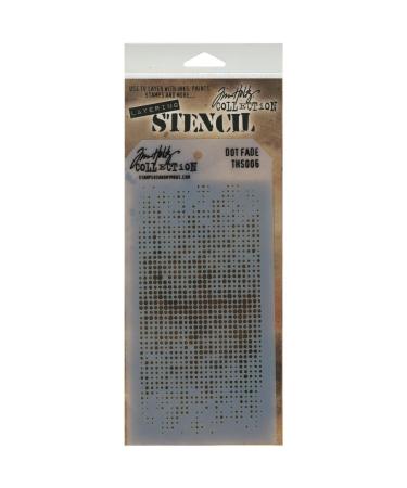 Stampers Anonymous Tim Holtz Layered Stencil  4.125 by 8.5-Inch  Dot Fade (THS-006) Paper