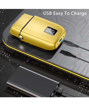 Kuxssul Foil shaver for men electric shaver Tblade trimmer beard trimmer beard trimmer hair clipper grooming kits Gold - Buy Online on GoSupps.com